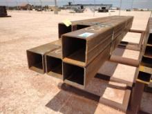 (6) pcs of 6" Square Tubing