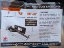 Unused Wolverine SBM-12-72W Skid Steer Sickle Bar Mower