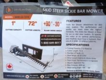 Unused Wolverine SBM-12-72W Skid Steer Sickle Bar Mower