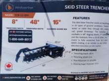Unused Wolverine TCR-12-48H Skid Steer Trencher