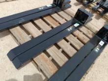 (1 Set) Unused Wolverine TF2-66-4000G 43'' Fork Extensions, For Skid Steer Bucket