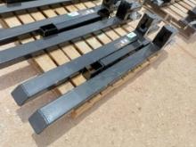 1 Set) Unused Wolverine TF1-66-4000G 43'' Fork Extensions, For Skid Steer Bucket