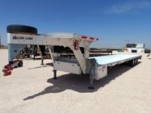 Alum-Line Gooseneck Trailer Tri Axle Single Wheel