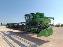 John Deere 9860STS Combine w/John Deere 635F Platform Header