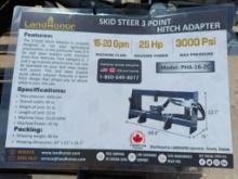 Unused Landhonor PHA-16-2C Skid Steer 3 Point Hitch Adapter