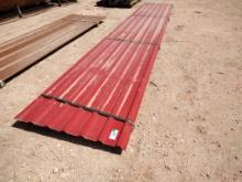 (? pcs) U Panels 20' 4'' Long, Color Red