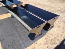 Unused (2) Heavy Duty 90'' Cattle Feeders