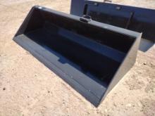 Unused 90 Skid Steer Bucket w/Single Blade