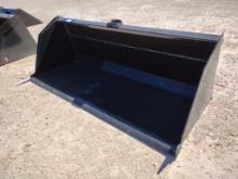 Unused 84 Skid Steer Snow/Litter Bucket w/Single Blade