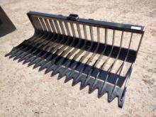 Unused 76'' Skid Steer Skeleton Bucket, Low Side