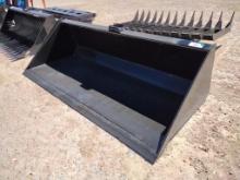 Unused 72 Skid Steer Bucket w/Single Blade