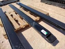 (1) Set Unused 84'' Light Duty Fork Extensions
