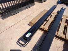 (1) Set Unused 84'' Light Duty Fork Extensions