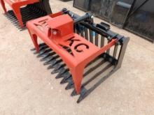 Unused Mini Universal Attach Skid Steer 48'' Skeleton Grapple