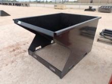 Unused 1.5 CY. Skid Steer Hopper w/Fork Pockets