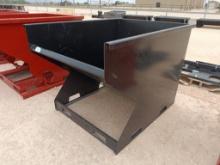 Unused 2 CY. Skid Steer Hopper w/Fork Pockets