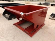Unused 1.5 CY. Self Dumping Hopper w/Fork Pockets