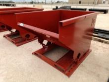 Unused 2 CY. Self Dumping Hopper w/Fork Pockets