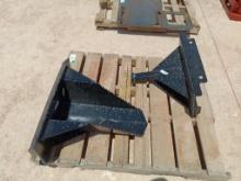 Unused Mini Universal Attach Skid Steer Tree Spade, Unused Mini Universal Attach Skid Steer Trailer