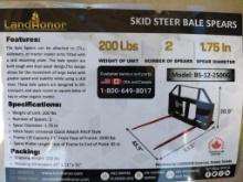 Unused Land Honor Skid Steer Bale Spears