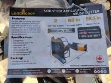 Unused Landhonor ABC-13-125A Skid Steer Articulating Brush Cutter