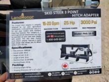 Unused Landhonor PHA-16-2C Skid Steer 3 Point Hitch Adapter