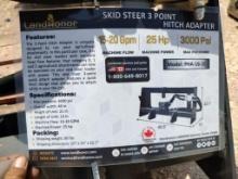 Unused Landhonor PHA-16-2C Skid Steer 3 Point Hitch Adapter