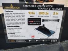 Unused Landhonor UHA-16-3000G Skid Steer Utility Hitch Adapter