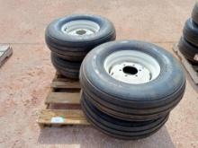 (4) Unused Implement Wheels w/Tires 11L-15