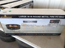Unused Landhonor 36'' Round Metal Fire Pit Ring