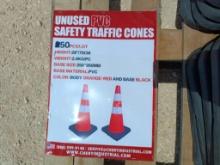 (50) Unused Safety Traffic Cones