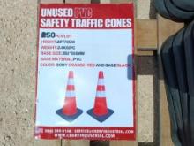 (50) Unused Safety Traffic Cones