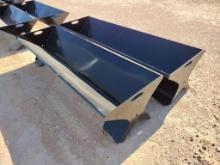 Unused (2) Heavy Duty 90'' Cattle Feeders