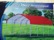 Unused Chery 12ft x 20ft Steel Carport