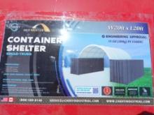 Unused Gold Mountain Container Shelter W20ft x L20ft