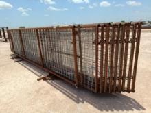 (10) 20Ft Free Standing Goat Panels (1) w/ 4Ft Gate