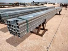 (25) pcs of 20Ft x 2 1/4" Galvanized Square Tubing
