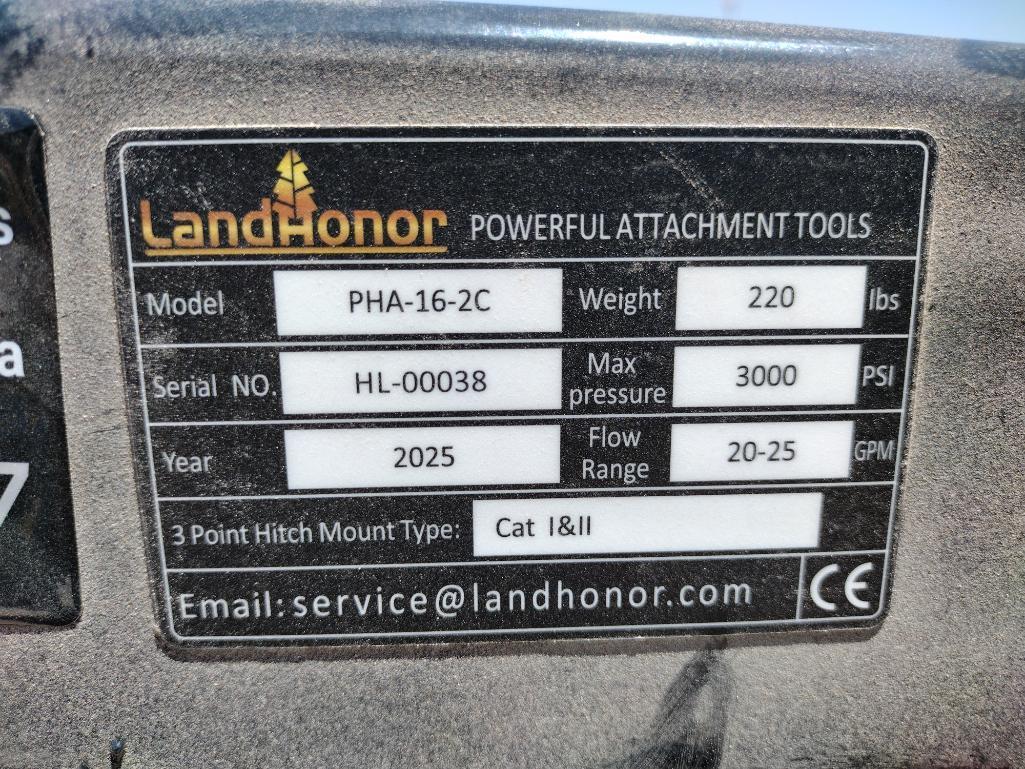 Unused Landhonor PHA-16-2C Skid Steer 3 Point Hitch Adapter