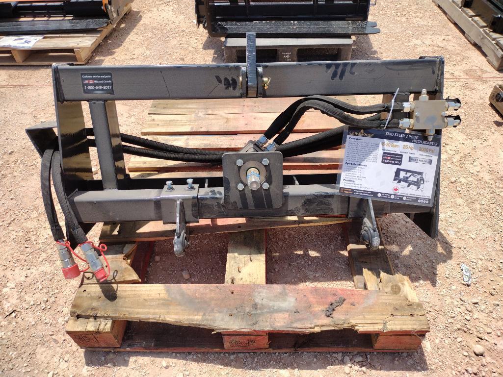 Unused Landhonor PHA-16-2C Skid Steer 3 Point Hitch Adapter