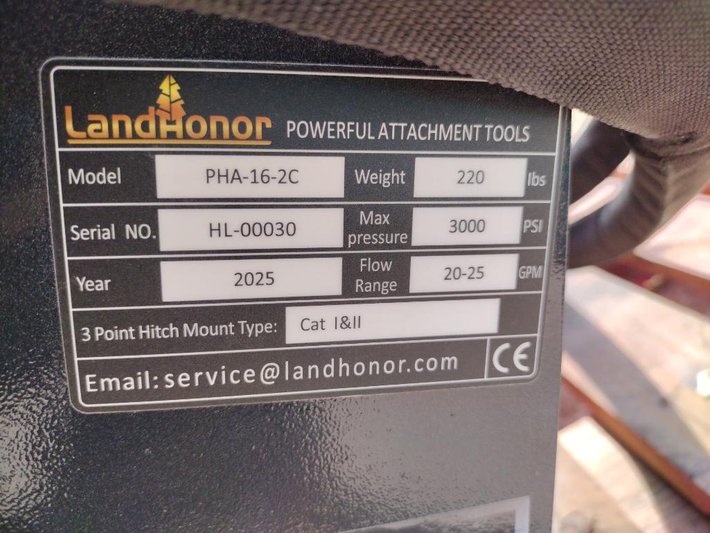 Unused Landhonor PHA-16-2C Skid Steer 3 Point Hitch Adapter