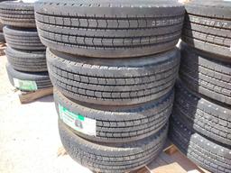 (8) Unused Trailer Wheels w/Tires 235/75 R 17.5