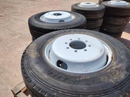 (8) Unused Trailer Wheels w/Tires 235/75 R 17.5