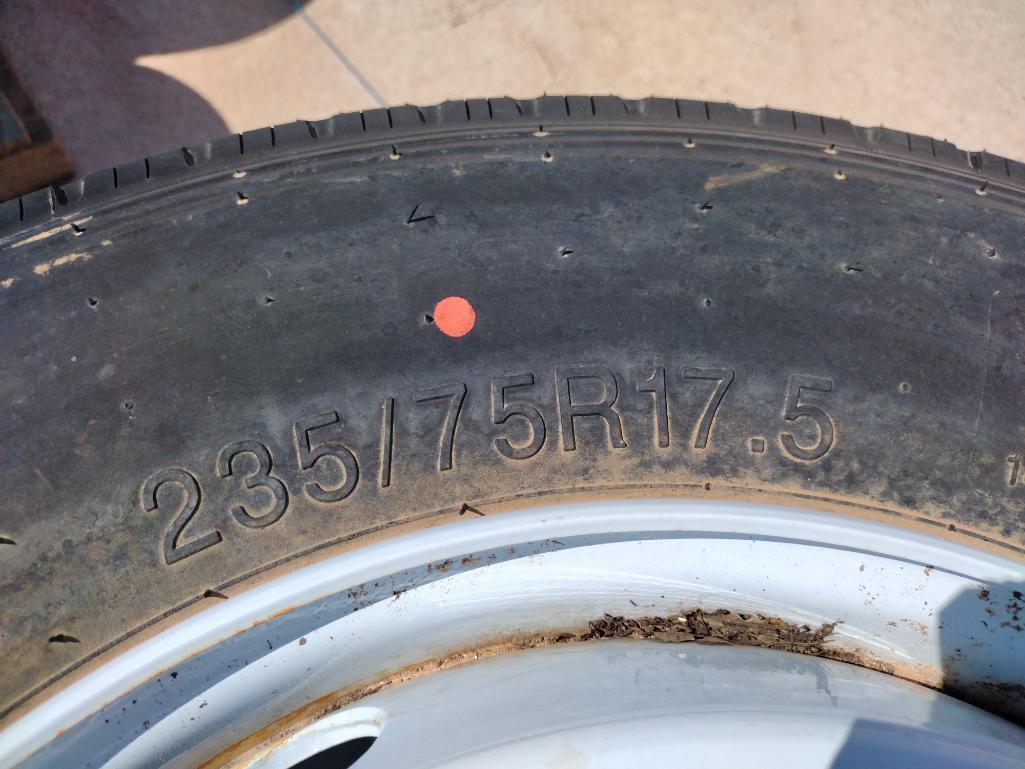 (8) Unused Trailer Wheels w/Tires 235/75 R 17.5