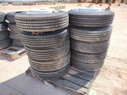 (10) Unused Trailer Wheels w/Tires 215/75 R 17.5