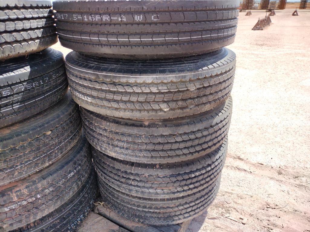 (10) Unused Trailer Wheels w/Tires 215/75 R 17.5