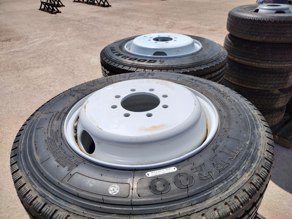 (10) Unused Trailer Wheels w/Tires 215/75 R 17.5