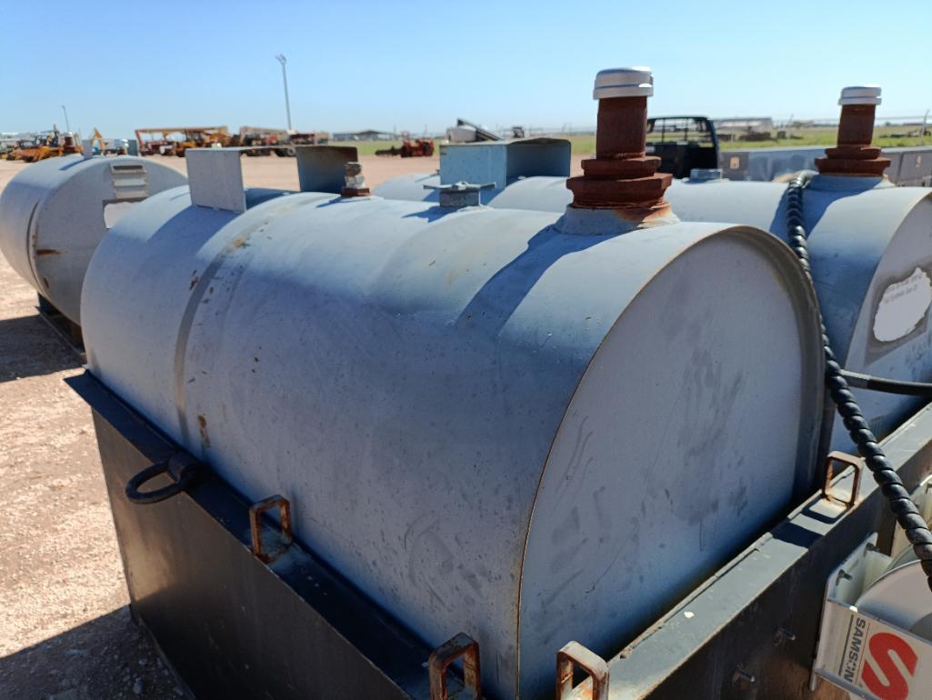 (2) Oil Storage Tanks w/Containment & (2) Hose Reels