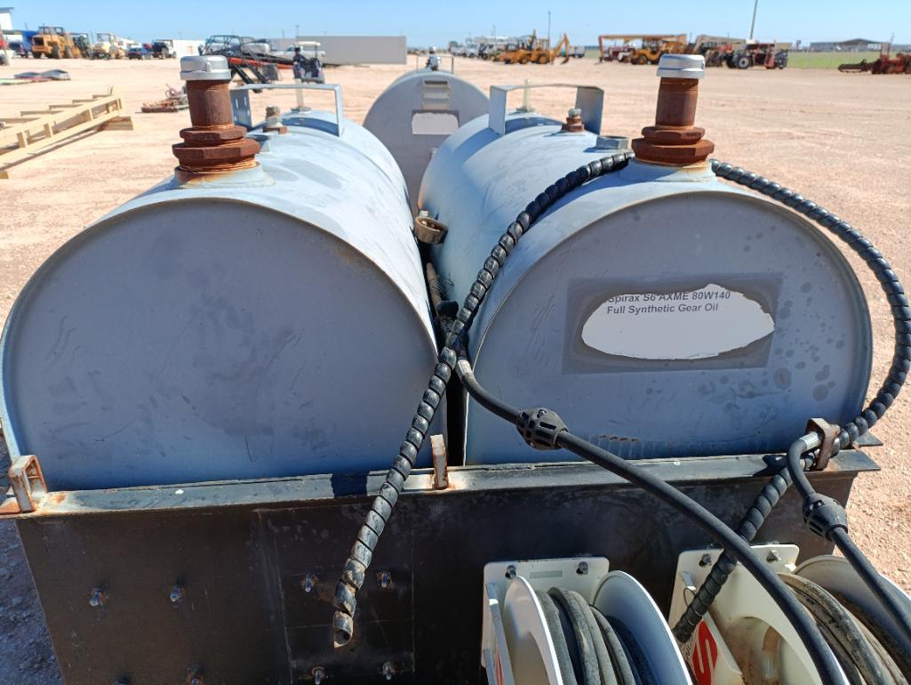 (2) Oil Storage Tanks w/Containment & (2) Hose Reels