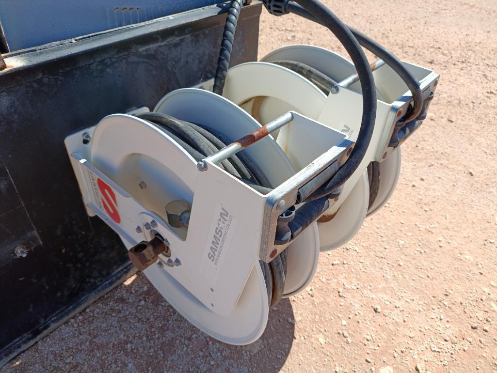 (2) Oil Storage Tanks w/Containment & (2) Hose Reels