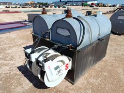 (2) Oil Storage Tanks w/Containment & (2) Hose Reels